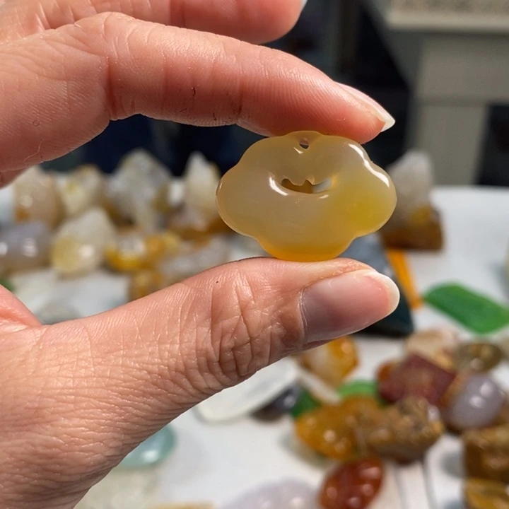 玛瑙/玉髓吊坠(不含链)未镶嵌