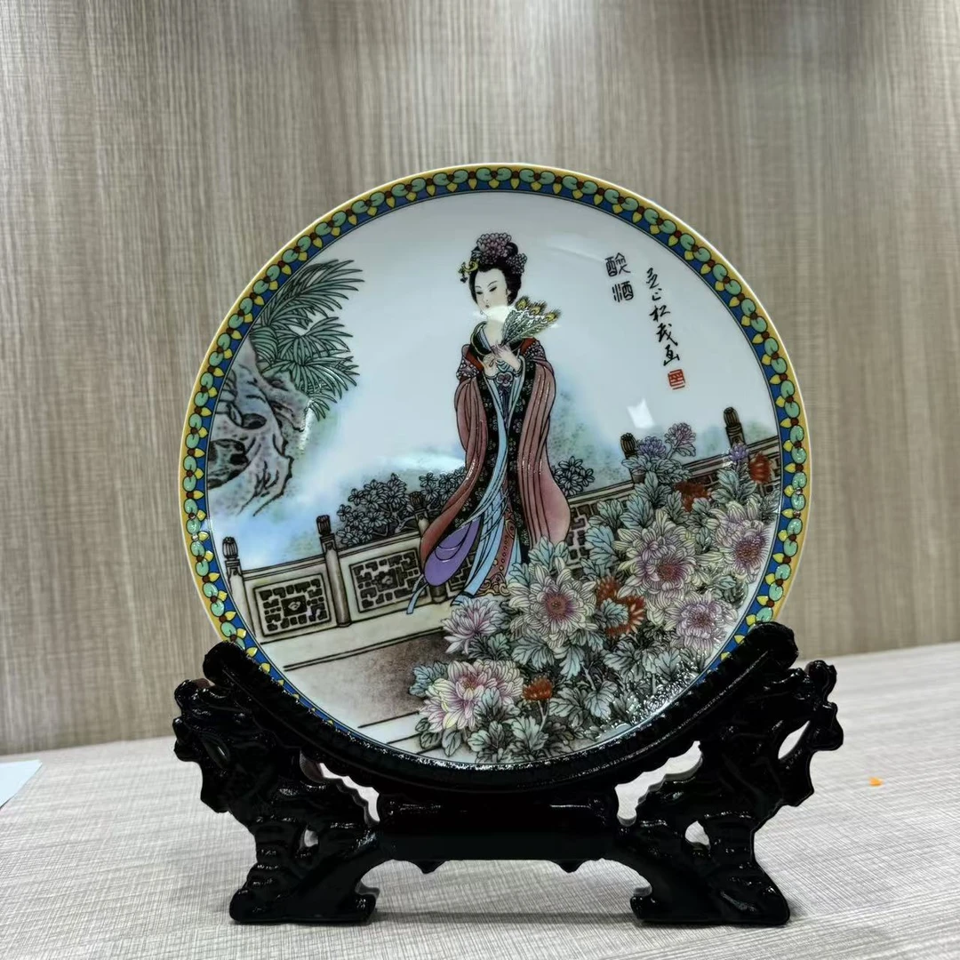 XX00700/张松茂四大美女赏盘