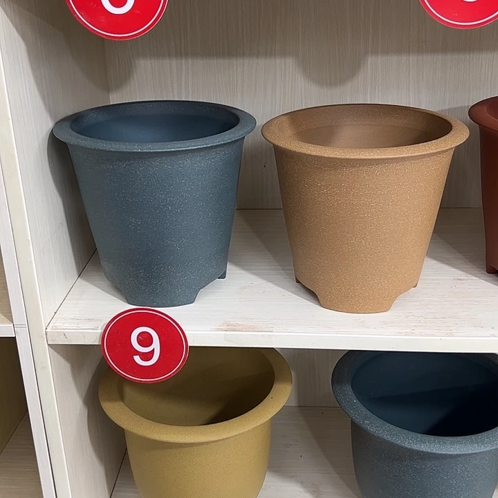 用***0紫砂花盆大陡盆豆青1青段1