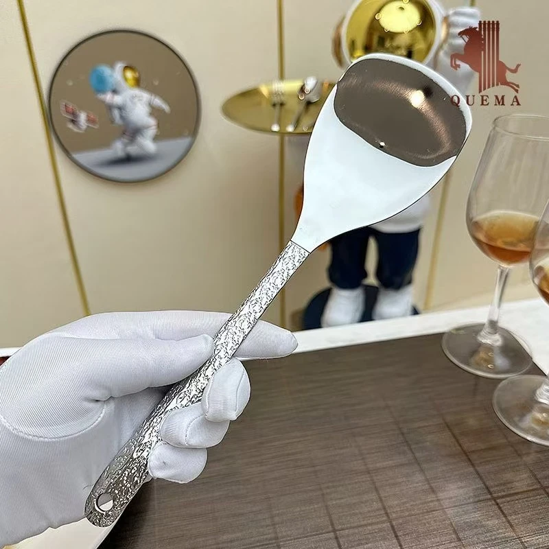 DEJIS【买两单以上 优先发货】新款不锈钢冰裂纹锅铲饭铲家用铲子