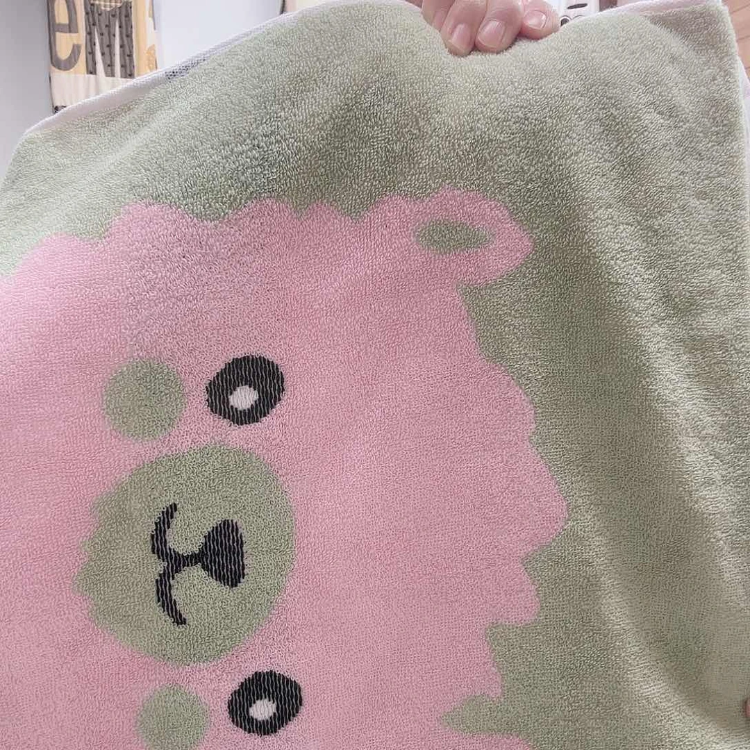 棉毛圈棉浴巾羊驼
