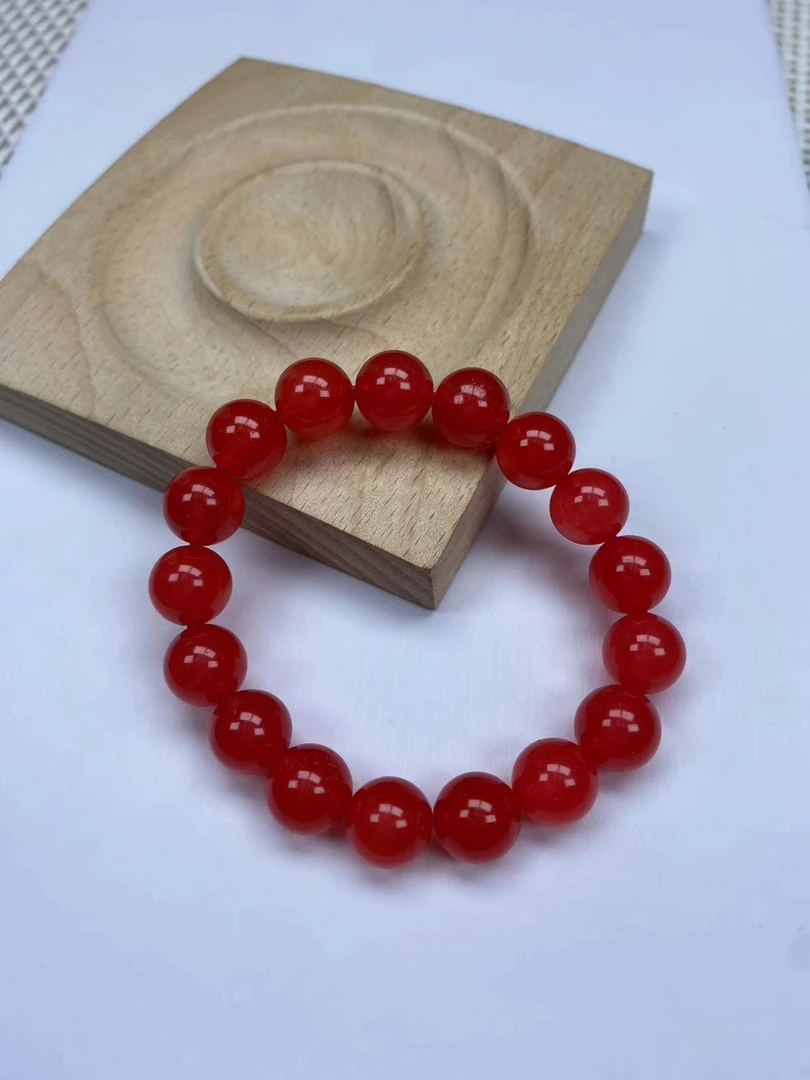 F309冰红12mm手串经典精品时尚气质百搭情侣多样性发一
