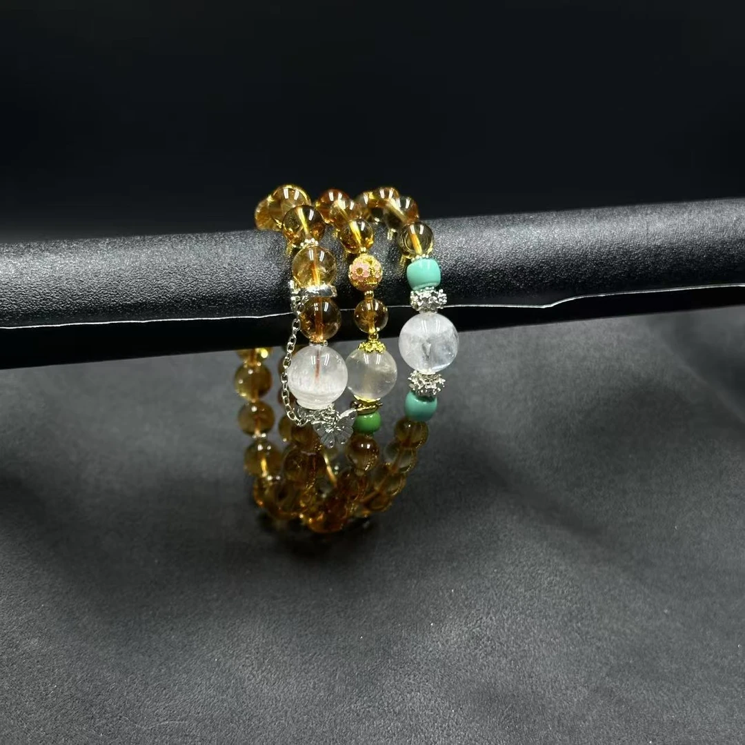 zz047 水晶圆珠单圈手链  多样性发其一