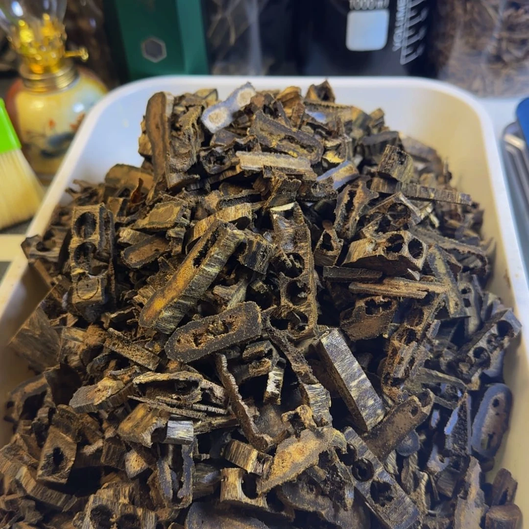 沉香碎屑沉香张勺子高油车珠料200克