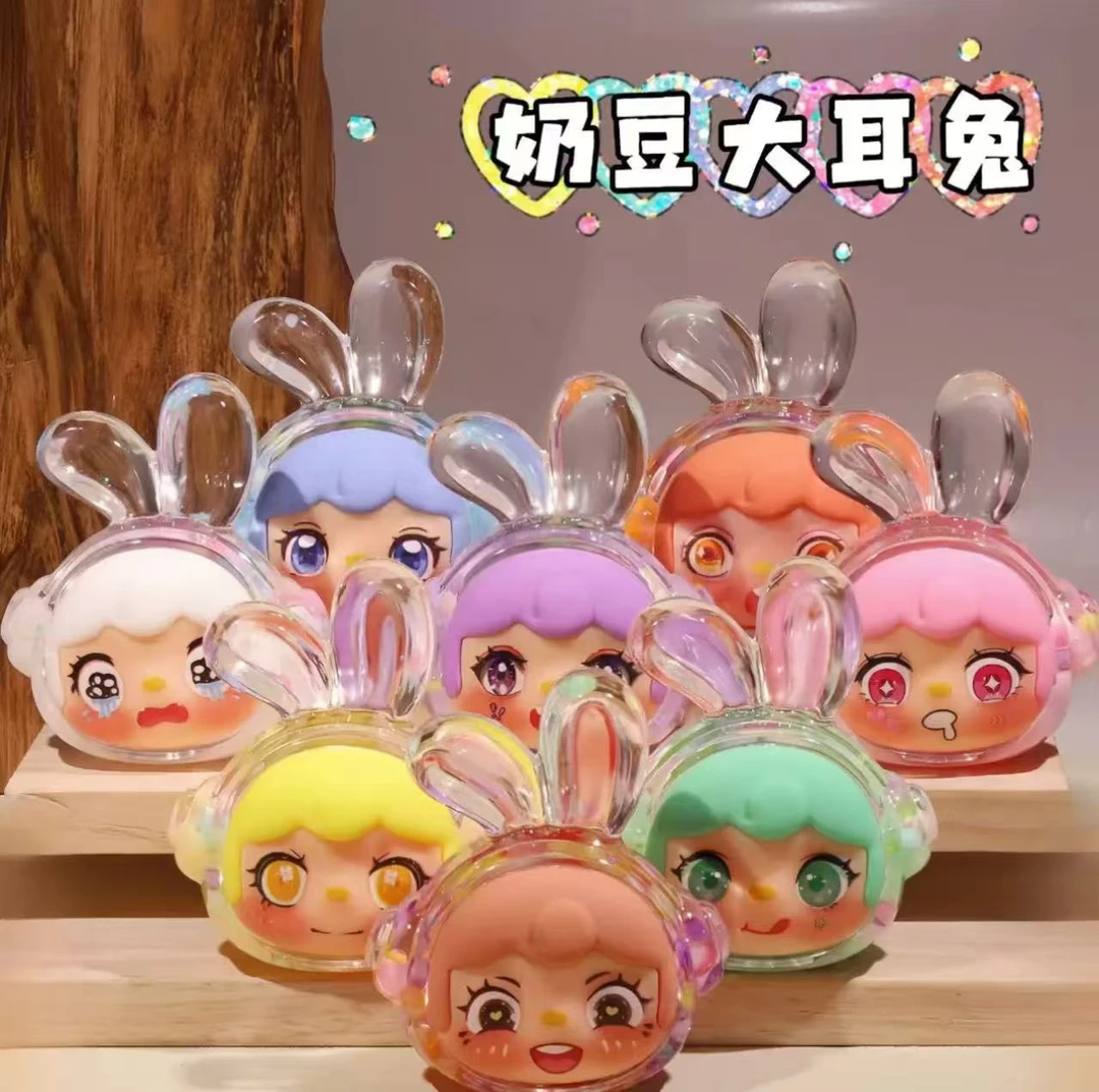 夜光diy奶豆音乐兔耳机兔摆件少女心创意潮流个性