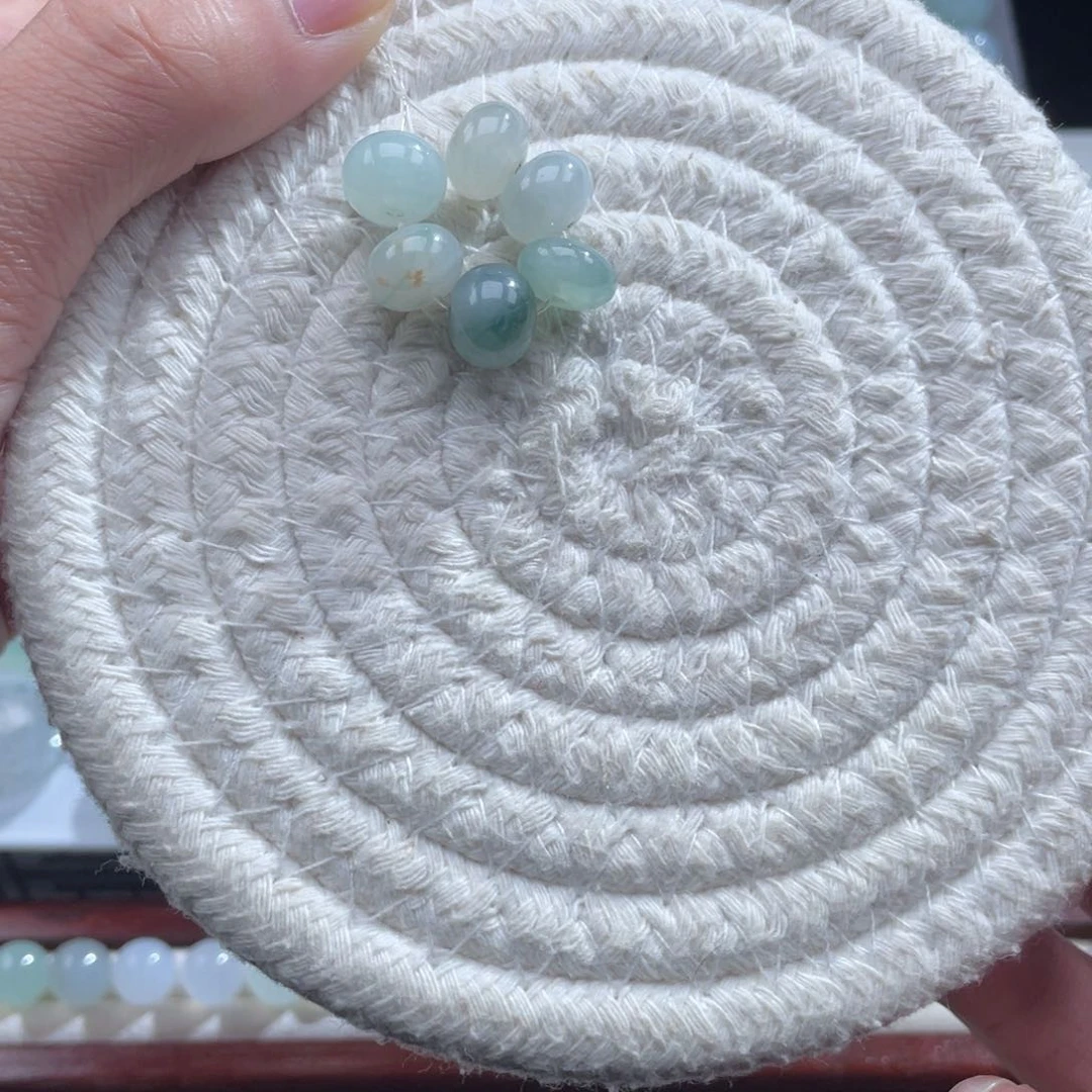 散珠翡翠卡10 鼓珠 6颗