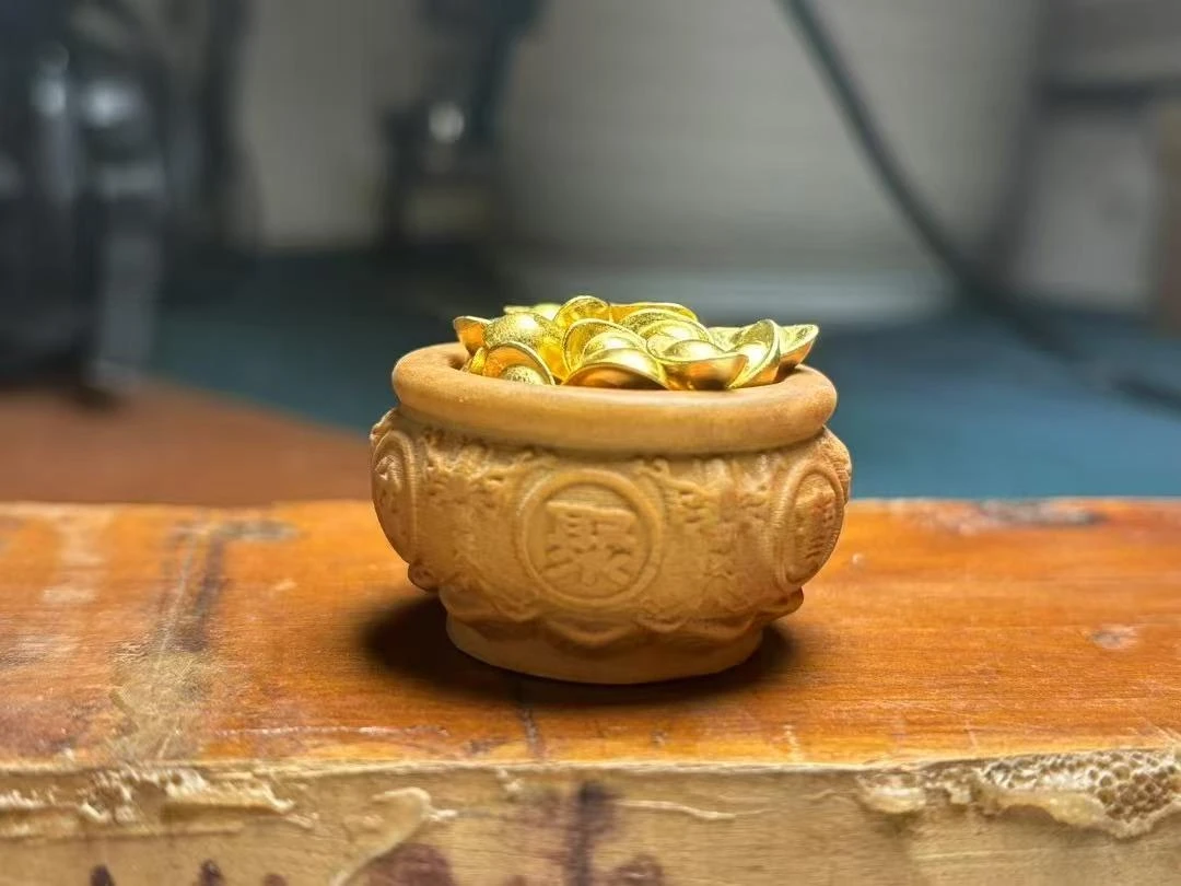 印度老山檀香半干料聚宝盆