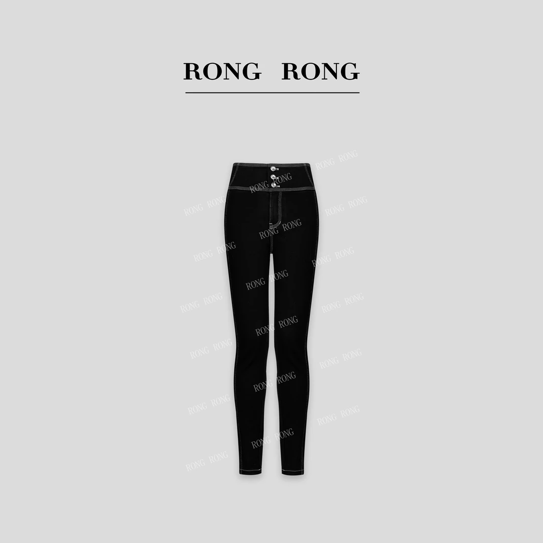 溶溶【长腿主义】RONGRONG 高腰提臀修饰腿部线条牛仔裤RR20243624
