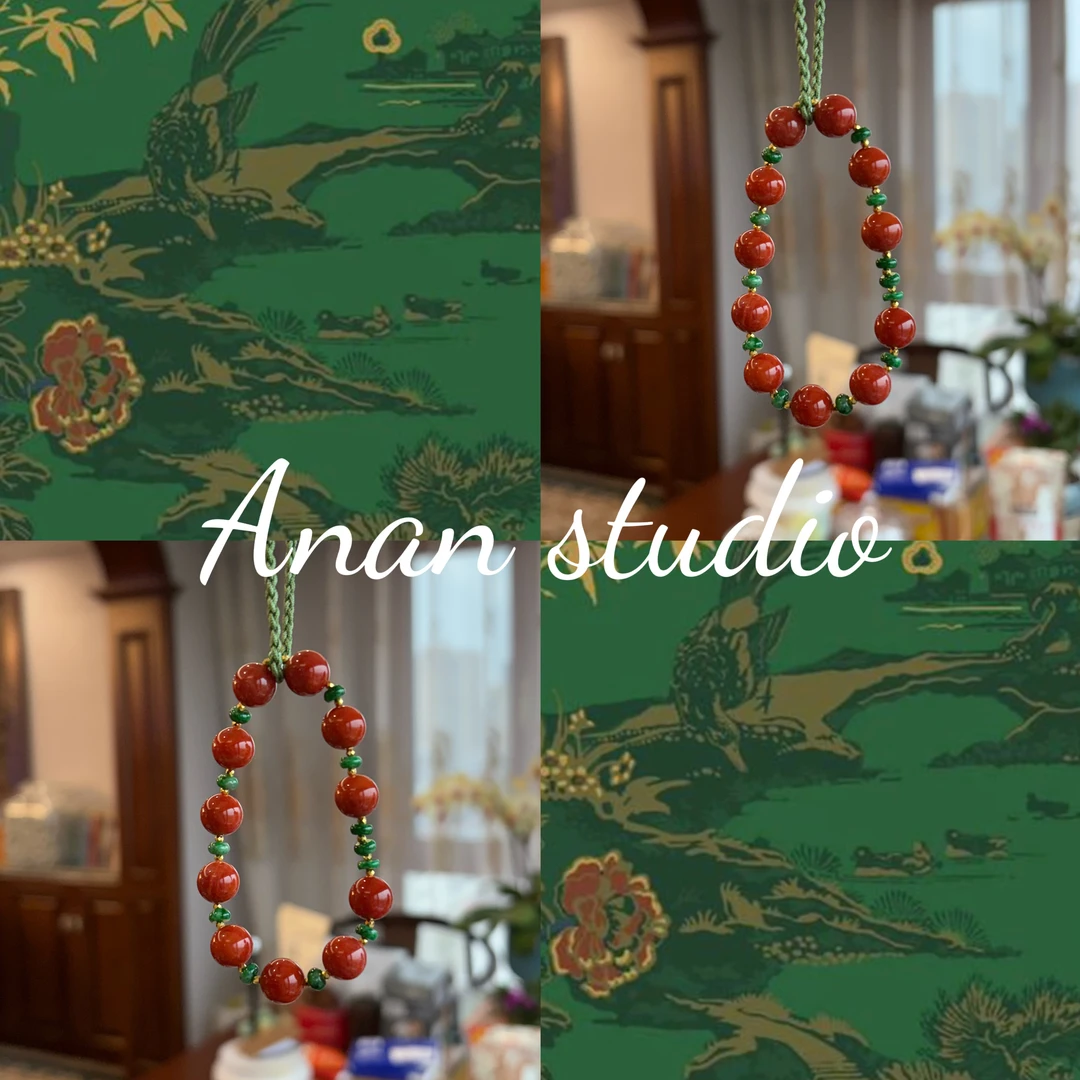 非金属仿水晶手链 anan24红红翠翠吉祥如意（手链）SSslfc250404003