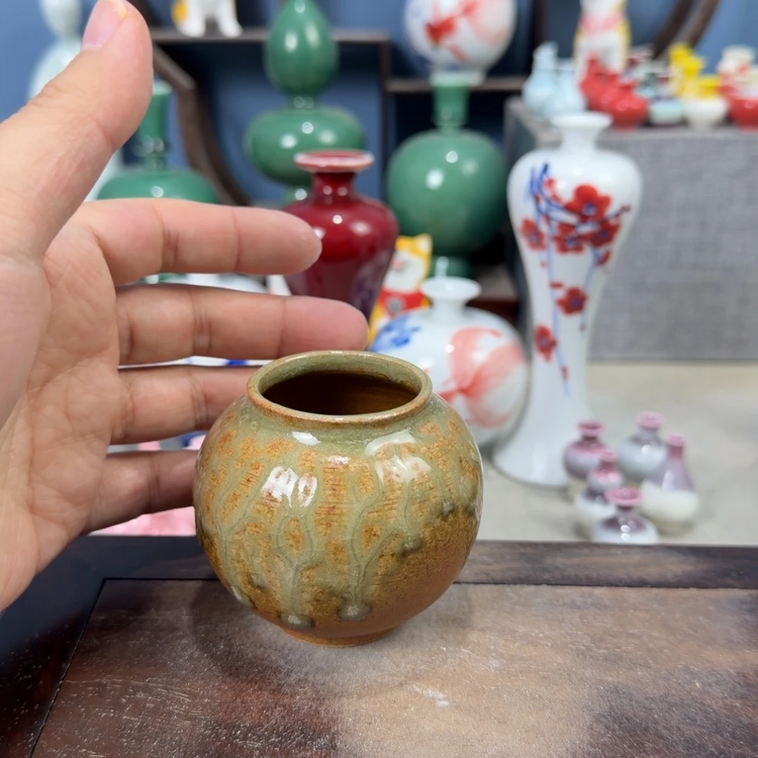 陶瓷手工小花器摆件