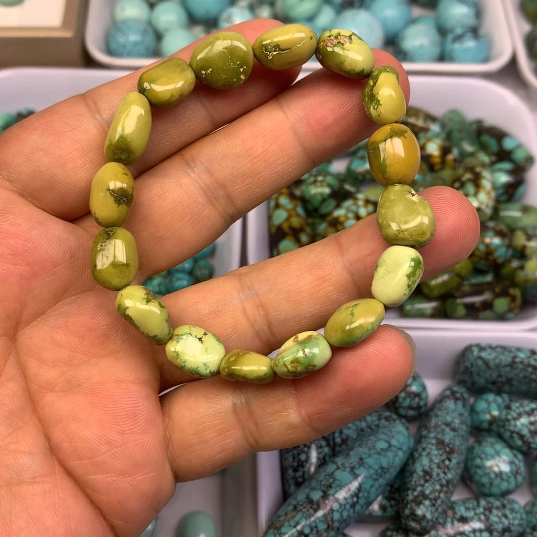 未镶嵌菜籽黄糖豆单圈卡8mm