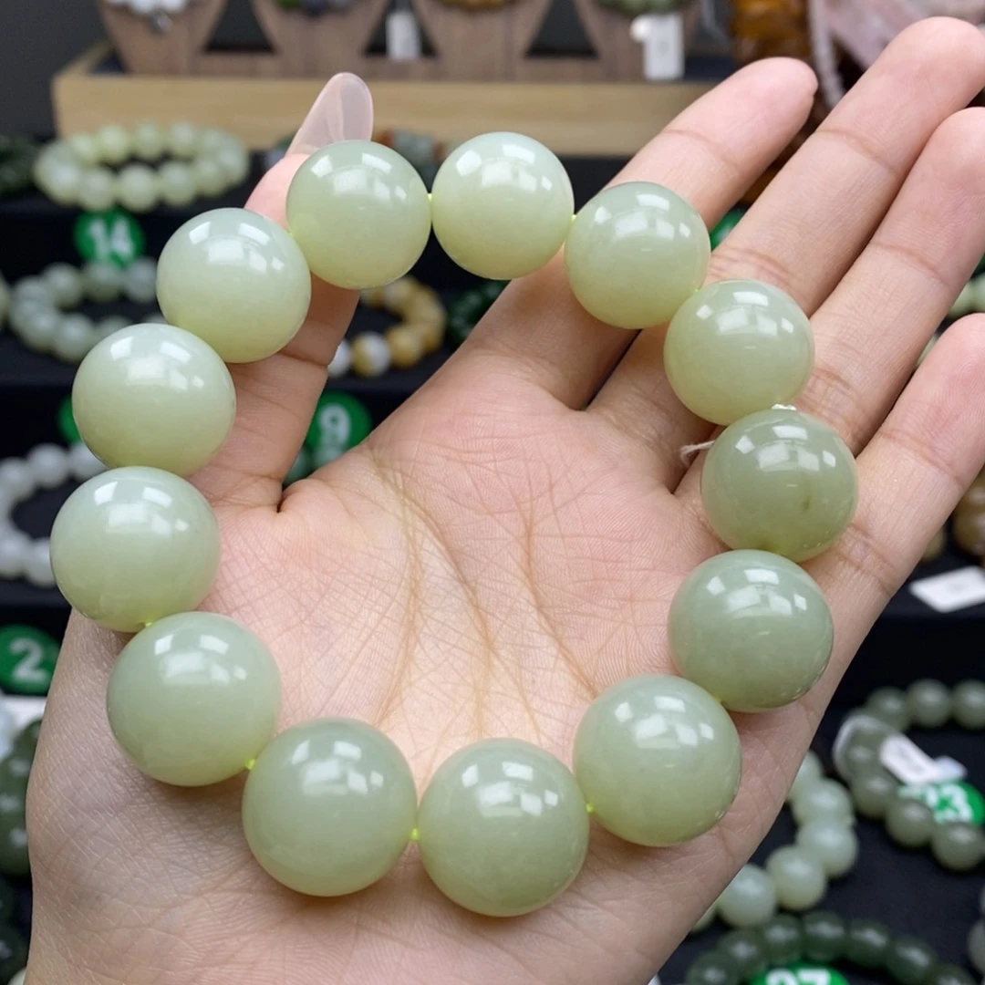 和田玉手链未镶嵌18mm