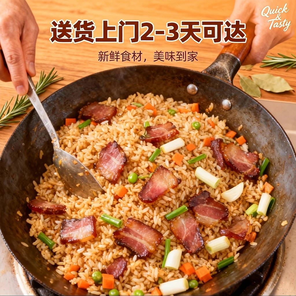 王家渡腊肉1kg（块状）海某捞同款后腿腊肉首尾部分【9月产】送货上门