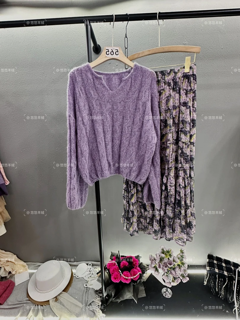 【悠悠羊绒】中产符号~2025秋季新款气质羊毛衫显瘦时尚搭配565
