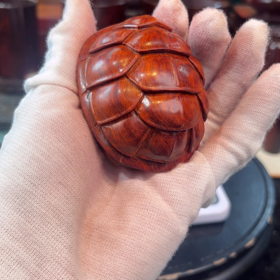 彩***南印度小叶紫檀手把件