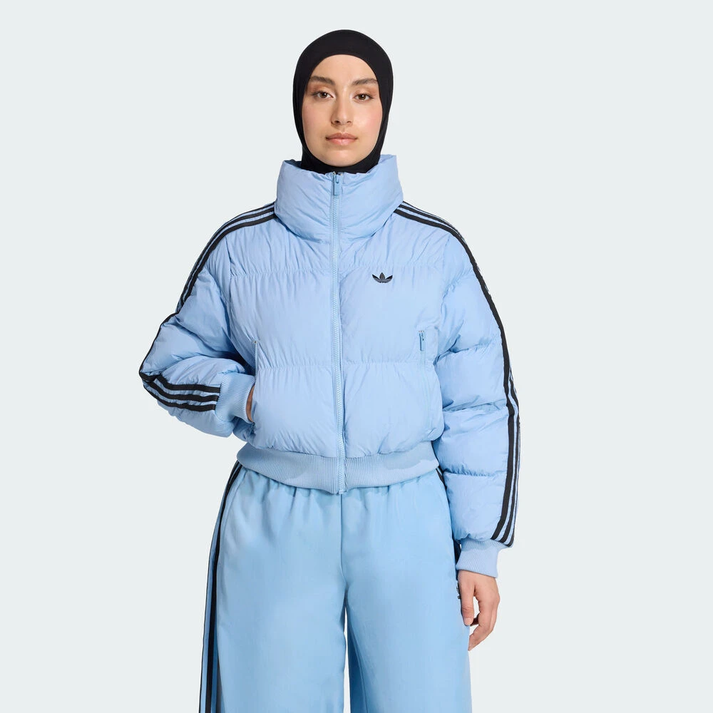 adidas阿迪达斯三叶草女子CROPPED PUFF厚棉服JX2969