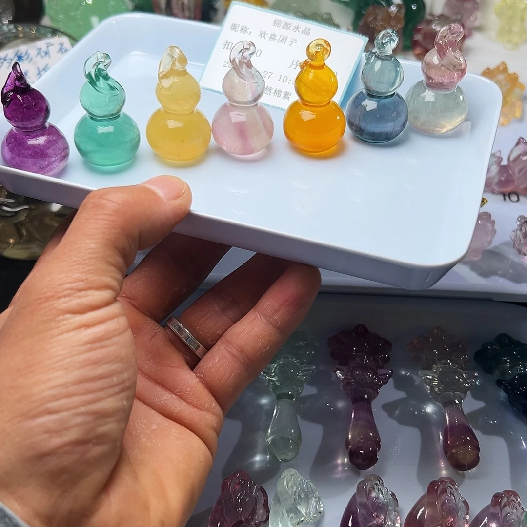 欢***子萤石摆件未镶嵌萤石摆件