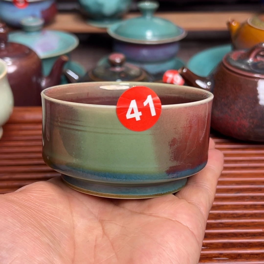 手工制作钧窑茶器