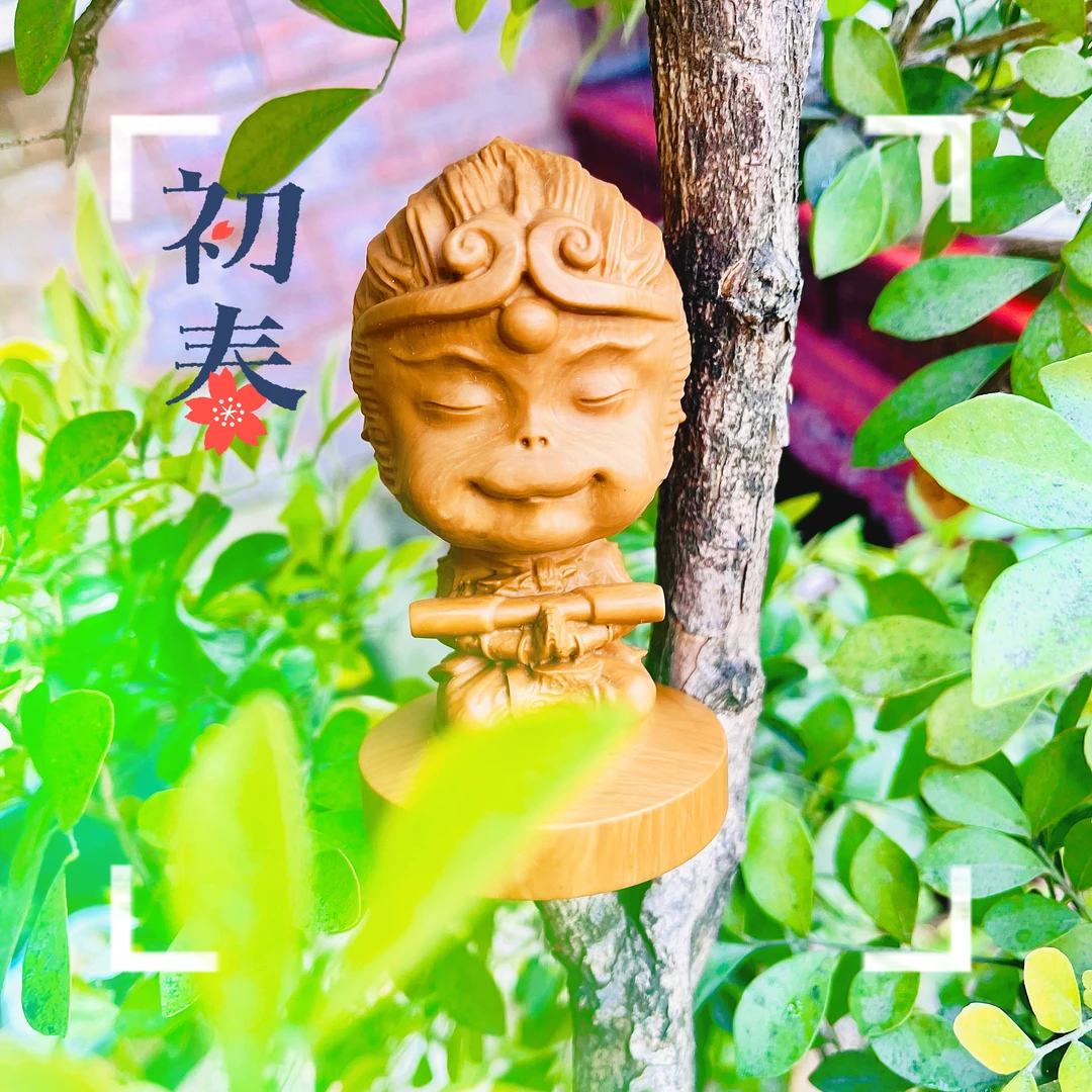 松花石悟空摆件家居西游摆件非遗品牌手工雕刻创意复古茶道优质品