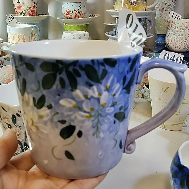 杯子瓷景德镇陶瓷釉下彩咖啡杯