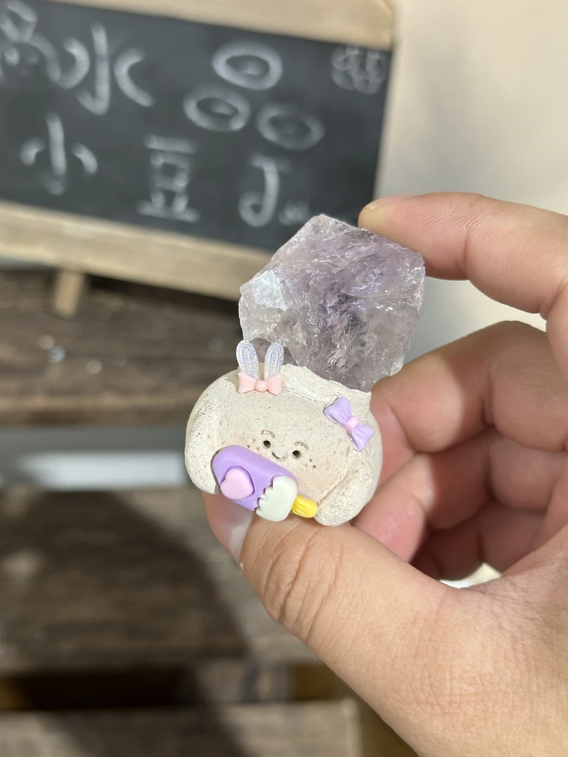 水晶小豆丁大紫水兔兔b2