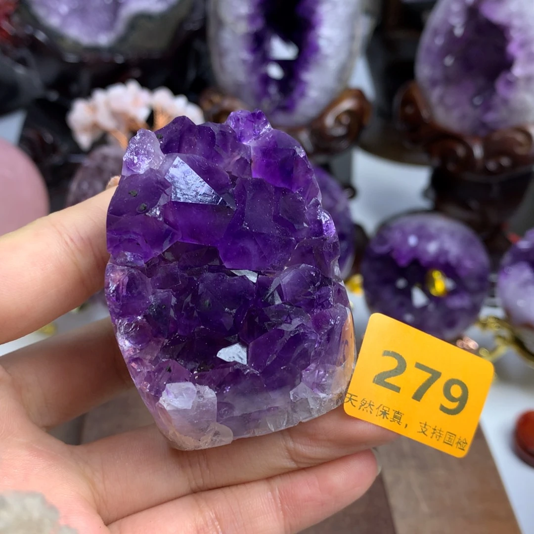 摆件紫晶未镶嵌紫晶