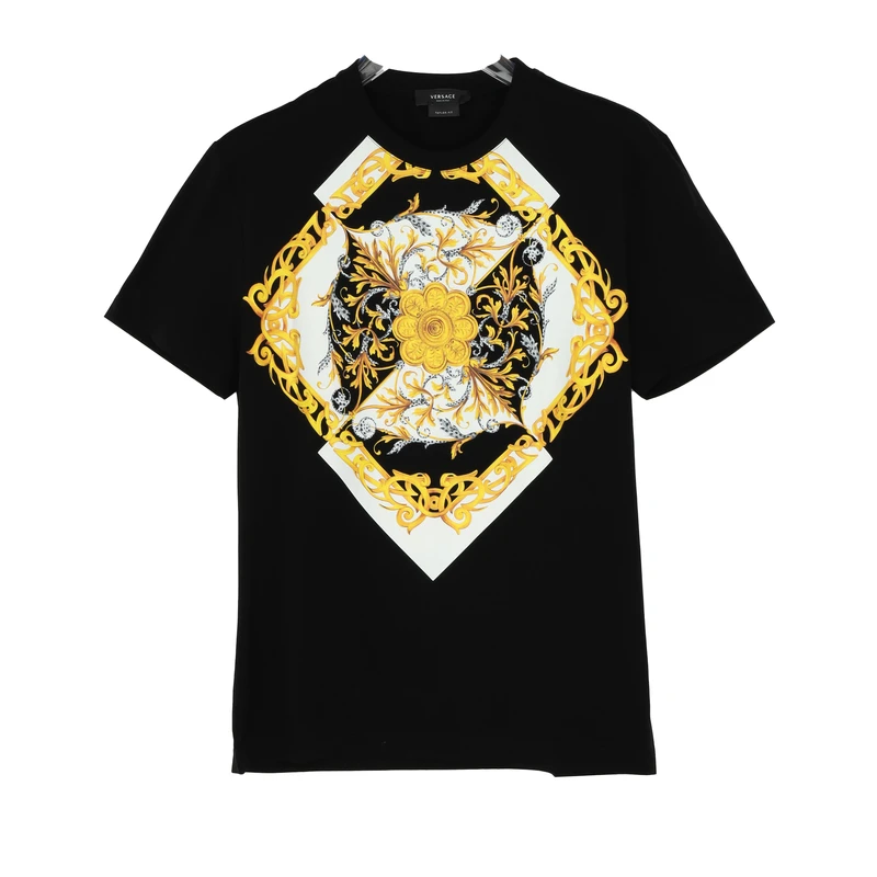 VERSACE/范思哲 男士印花短袖T A87375 A231463 A1008