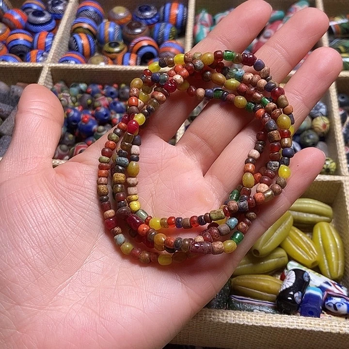 琉璃颈饰福利老链子一条
