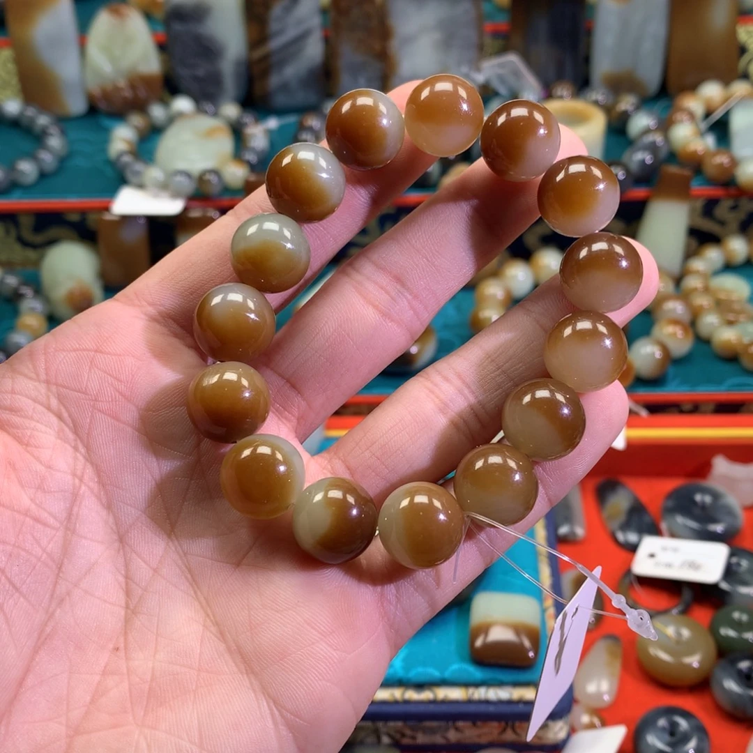 和田玉（糖玉）未镶嵌手链