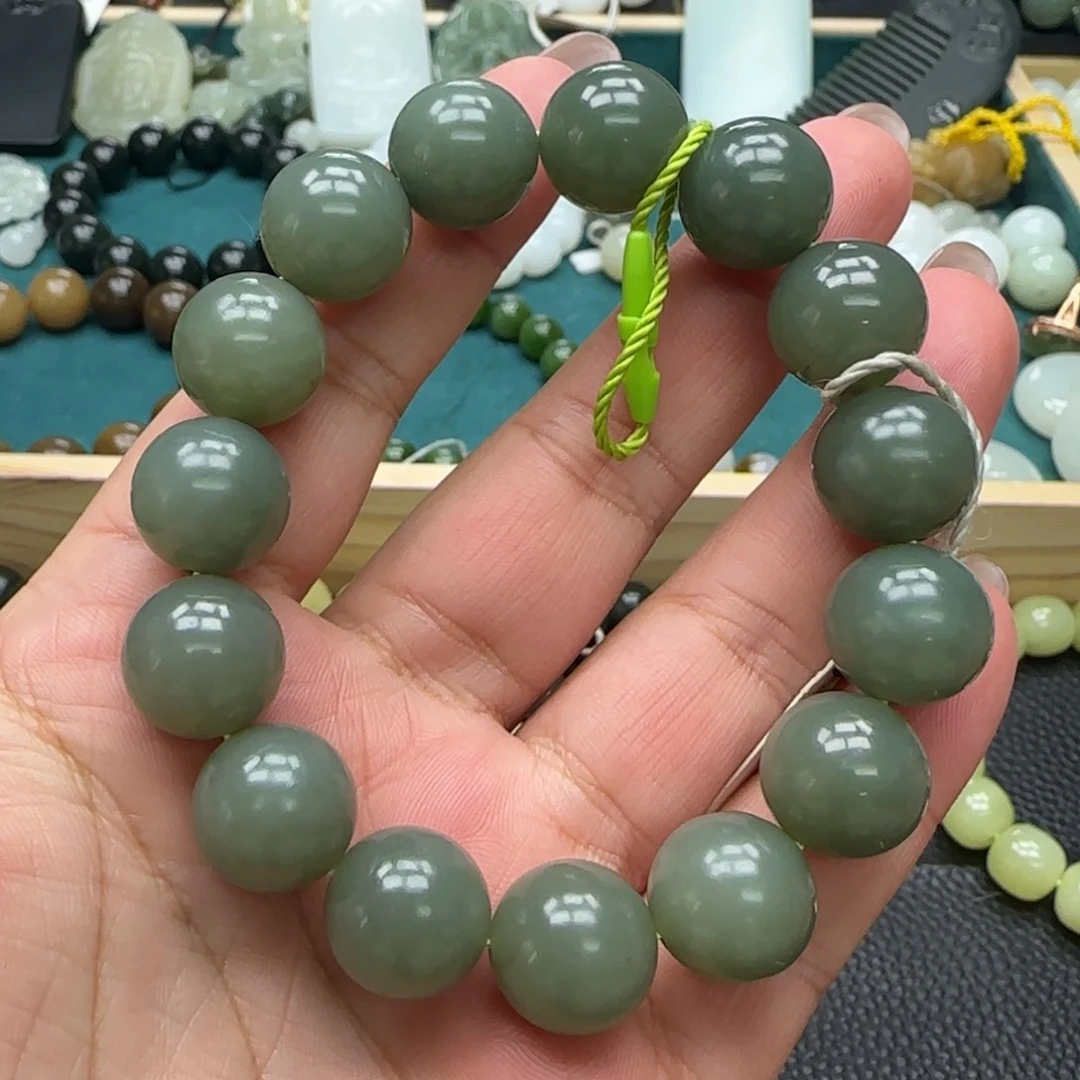 和田玉未镶嵌手链14