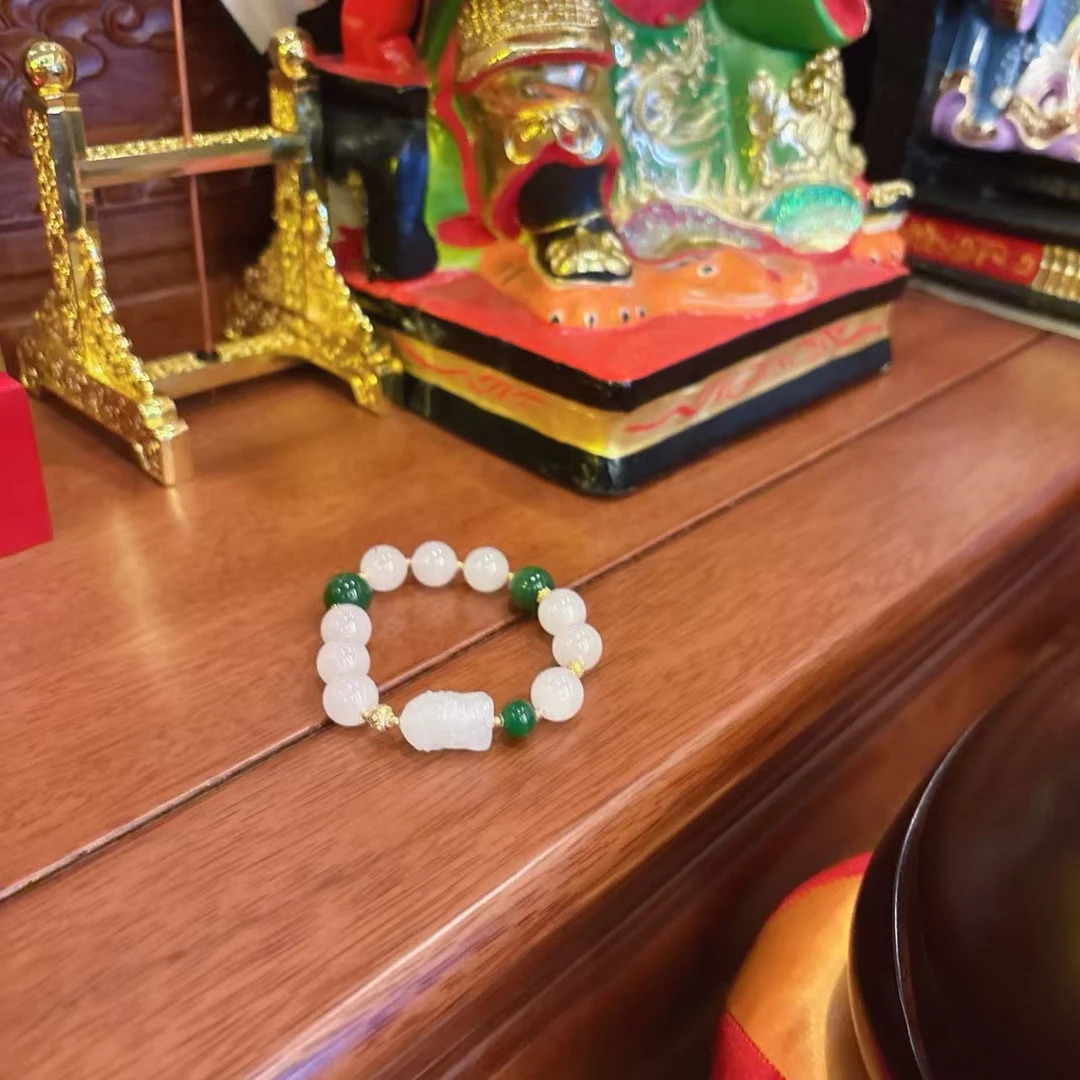 蓝宫调 老料扎基手串 八年奉  M2118