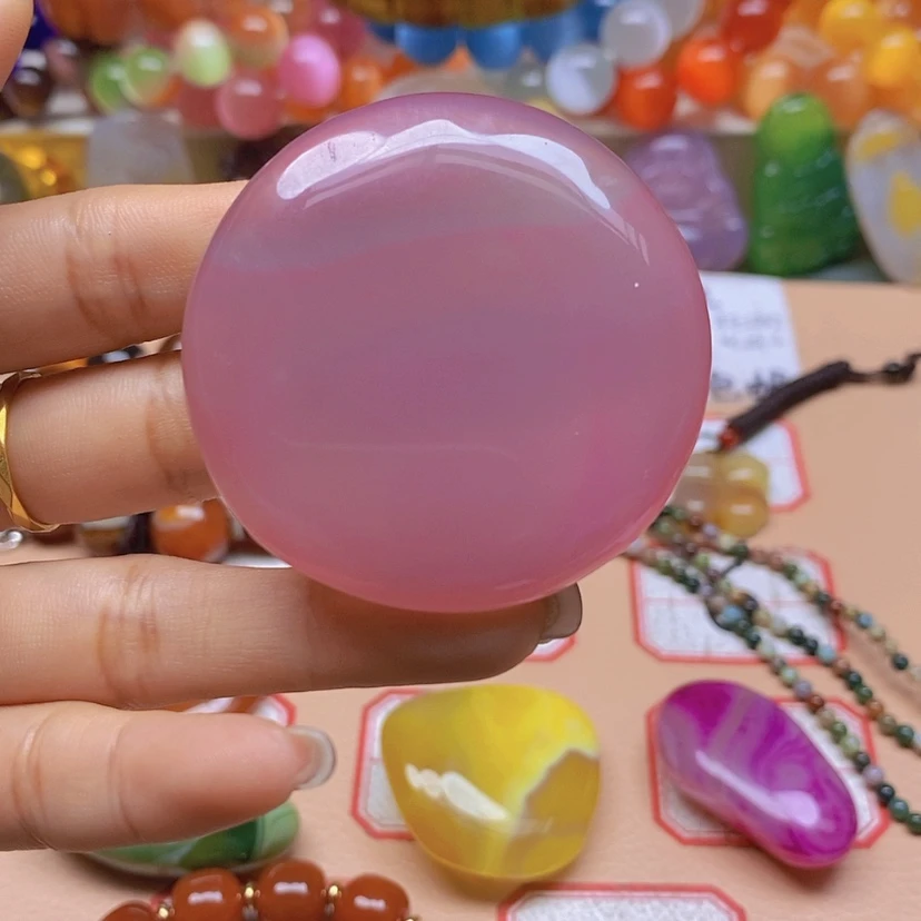 【闪购商品】玛瑙/玉髓颈饰未镶嵌雨***虹