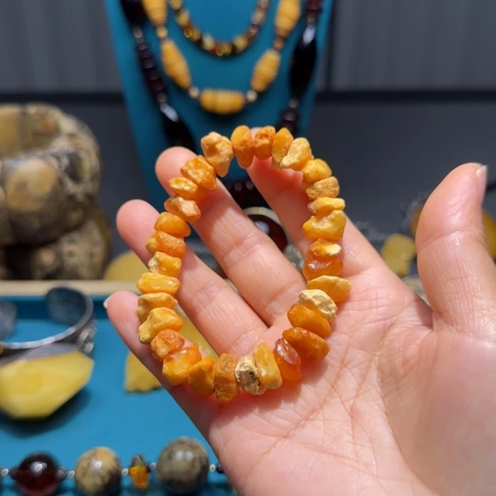 琥珀未镶嵌颈饰波兰设计款琥珀蜜蜡