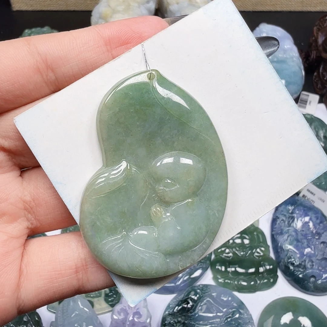 翡翠未镶嵌挂件翡翠