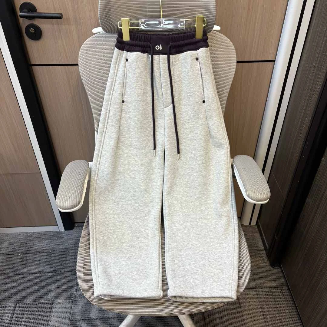 冬款韩范字母刺绣拼色加绒女童弯刀裤 F325 325 K