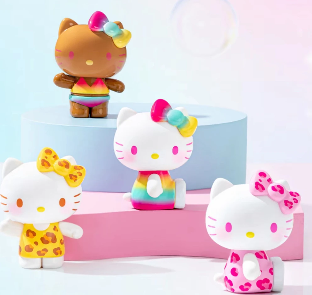 【拆盒】Hello Kitty夏日彩虹糖盲袋桌面车载摆件玩具【不支持退货】