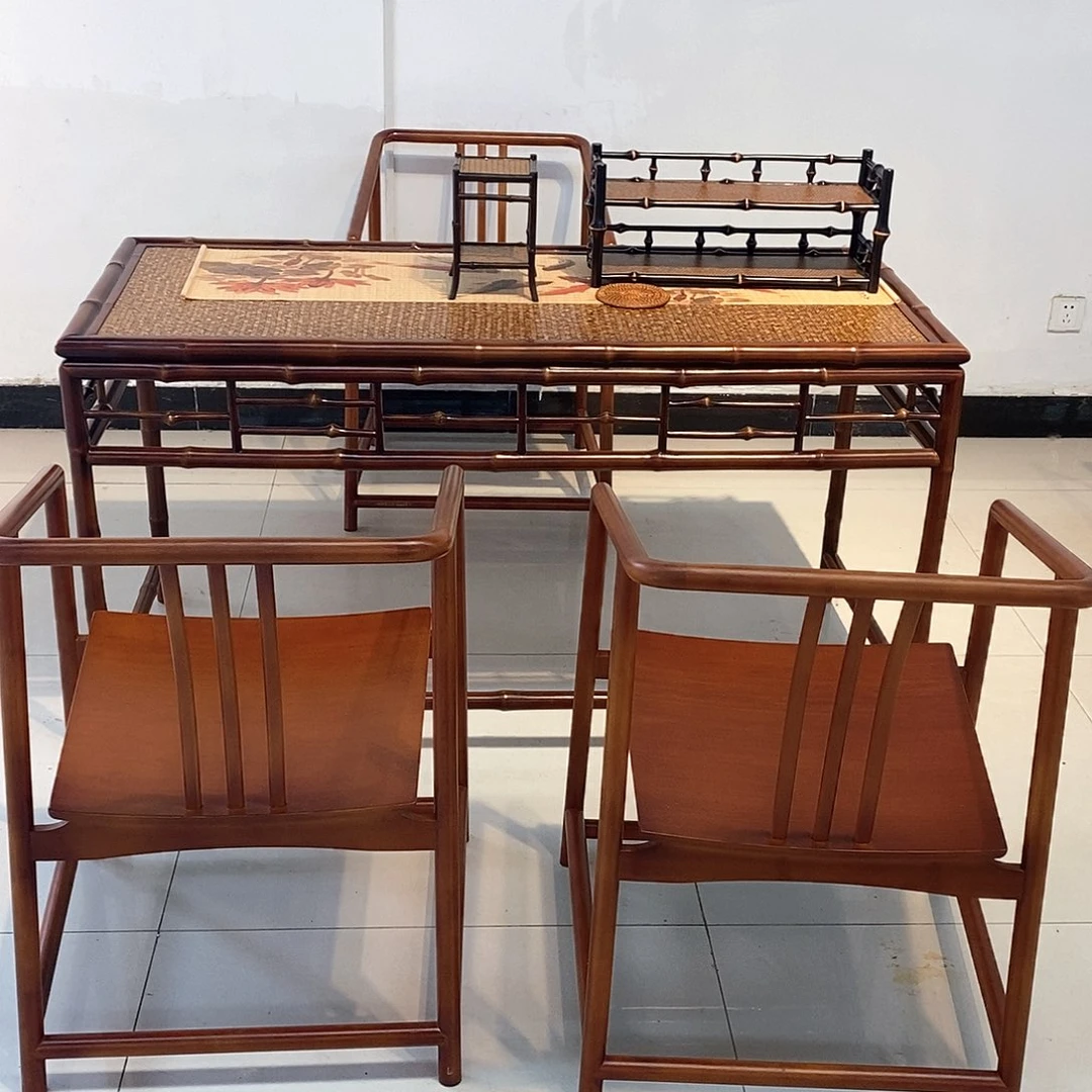 4件套桌子竹椅子椅子椅子