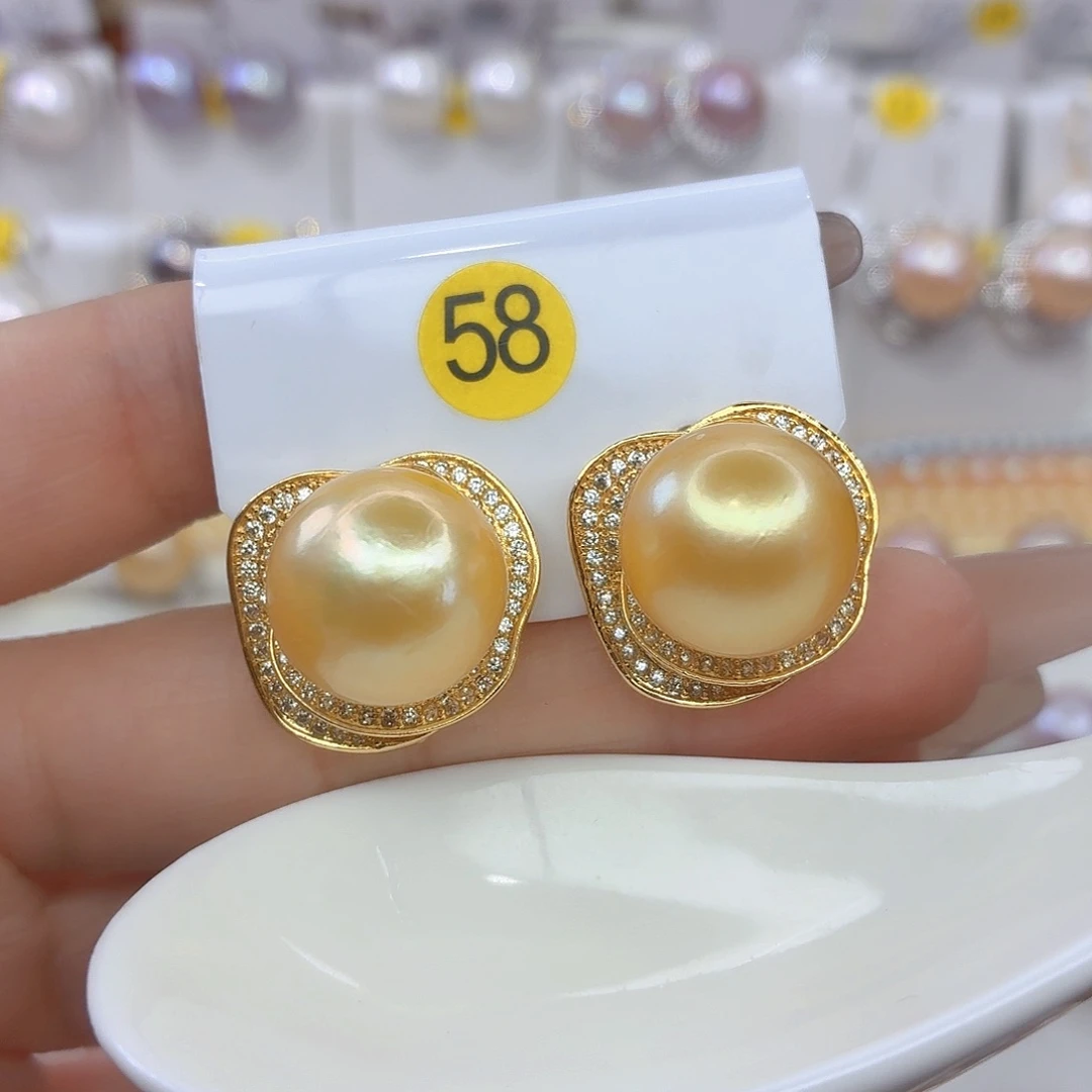 未镶嵌淡水珍珠耳饰