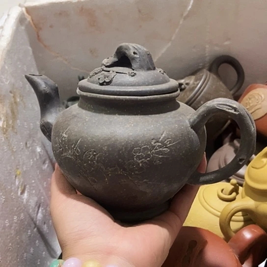 茶壶绿泥宜兴紫砂全手工制作工艺