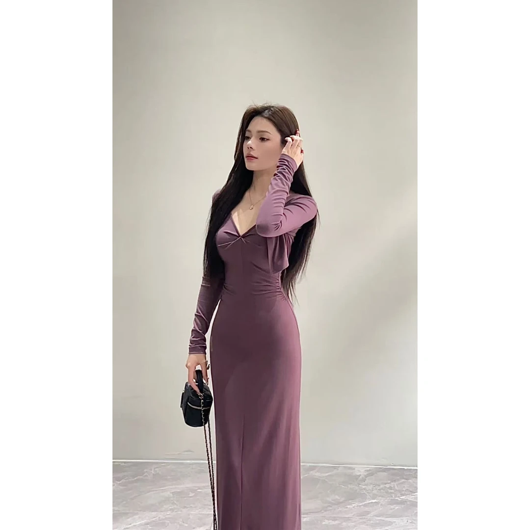 【苏苏】新款法式温柔风无袖吊带长裙袖开衫外套气质两件套DT1109