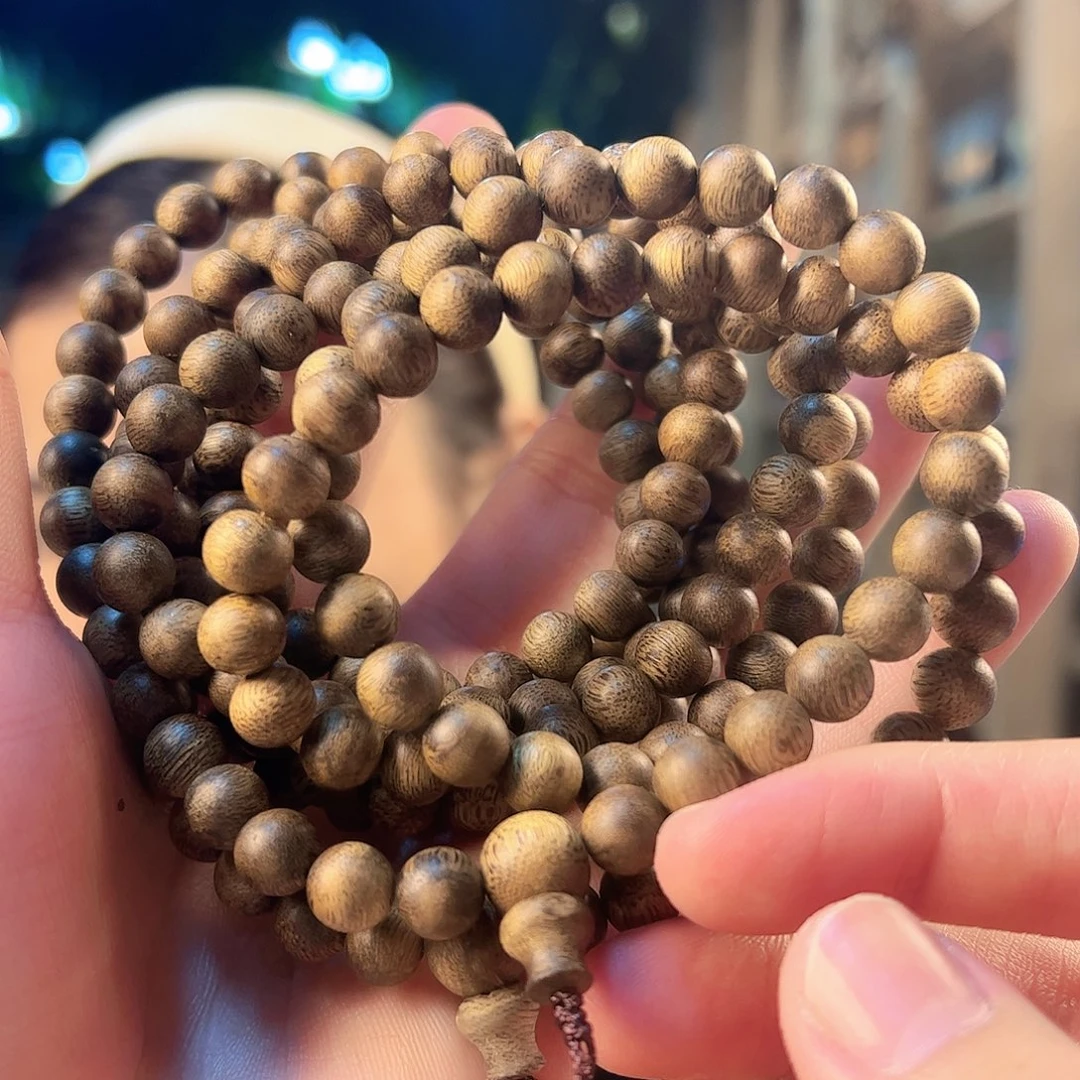 沉香手串伽楠一号08 108圆珠多圈22克+多样性发货一条