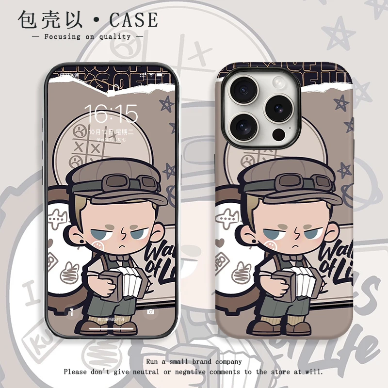 音乐家KUBO双层菲林手机壳适用苹果16promax华为oppo小米vivo防摔