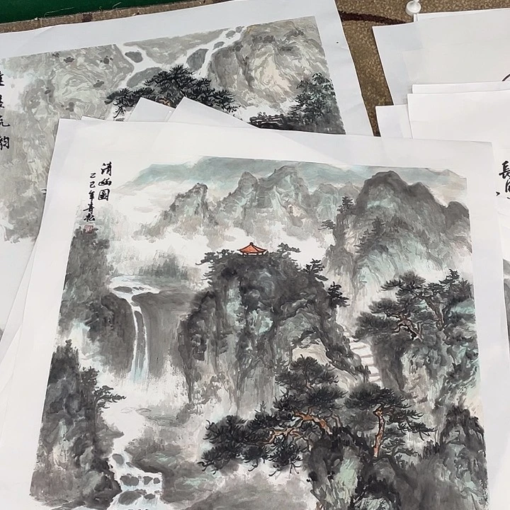 国画老*青松老师作品666666666