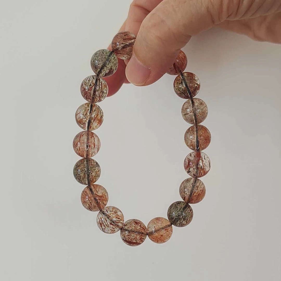 天然黑金超水晶手串