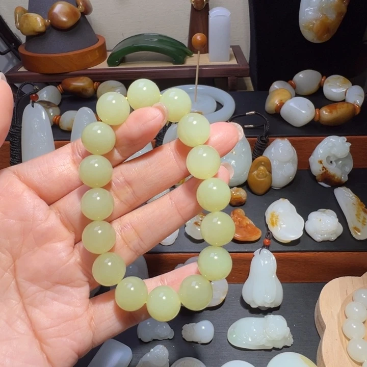 和田玉未镶嵌手链