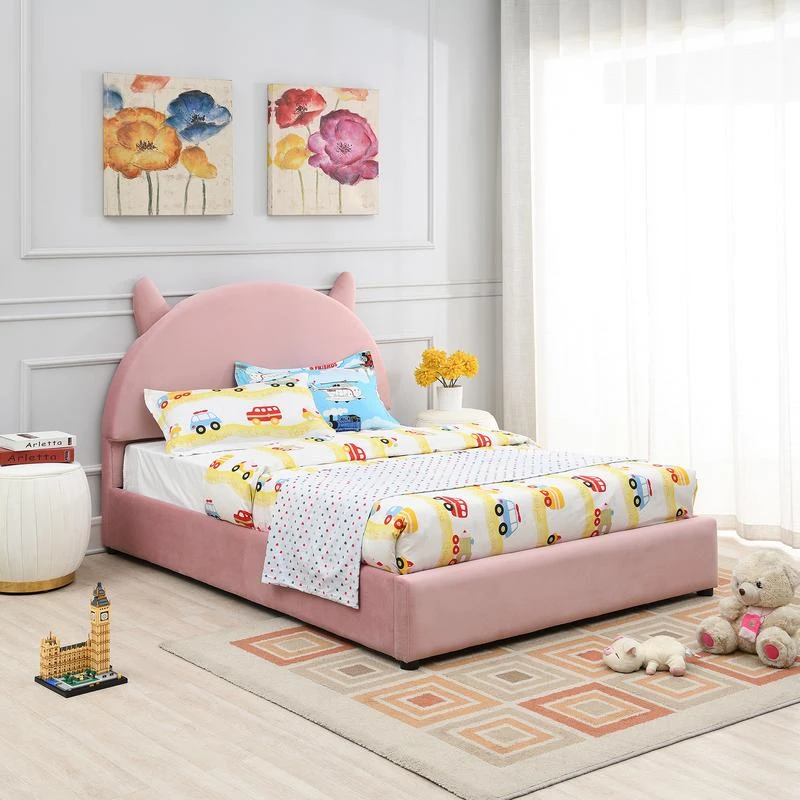 布艺儿童床公主床（需自行购买1.2*1.9米床垫）