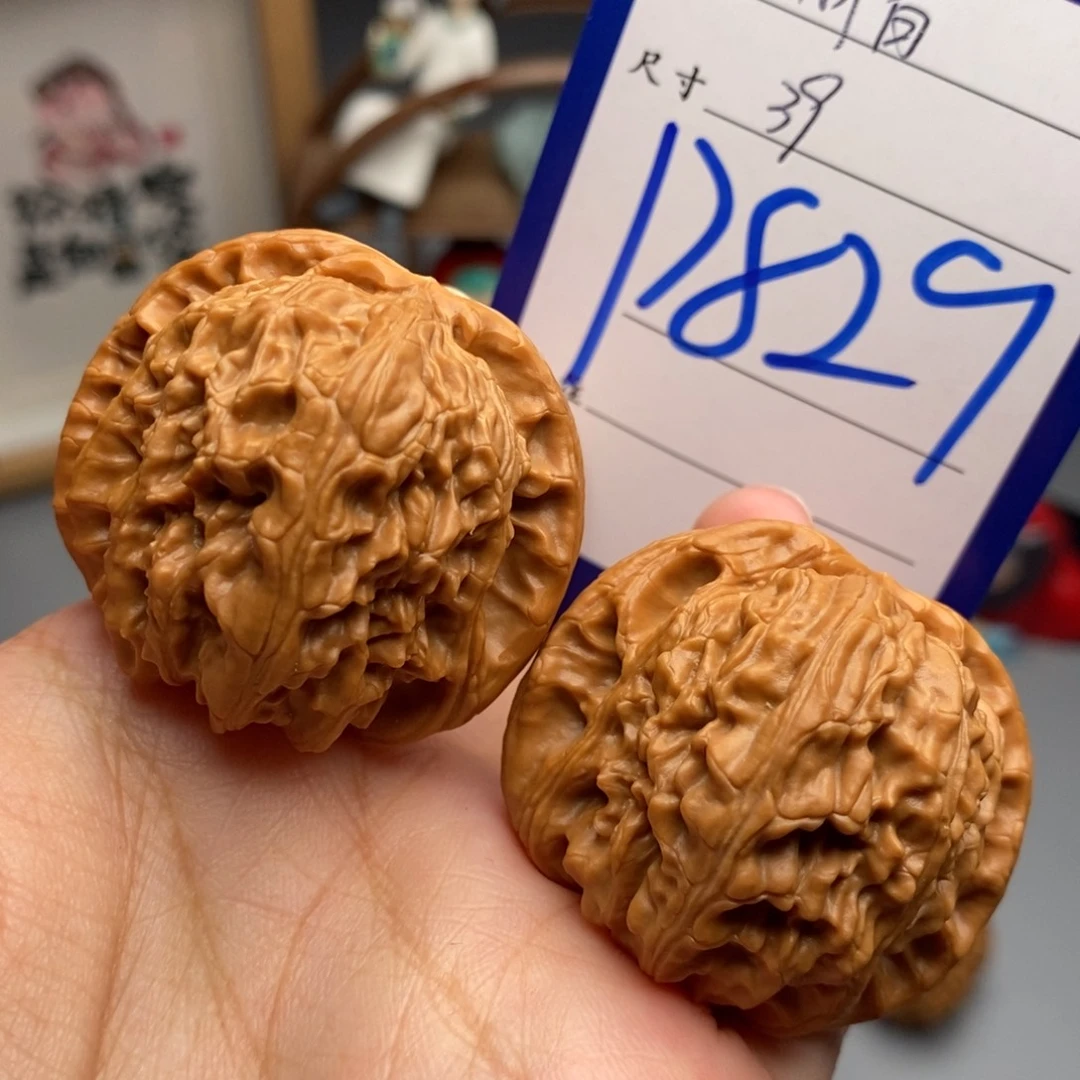 吊坠文玩核桃闷白39