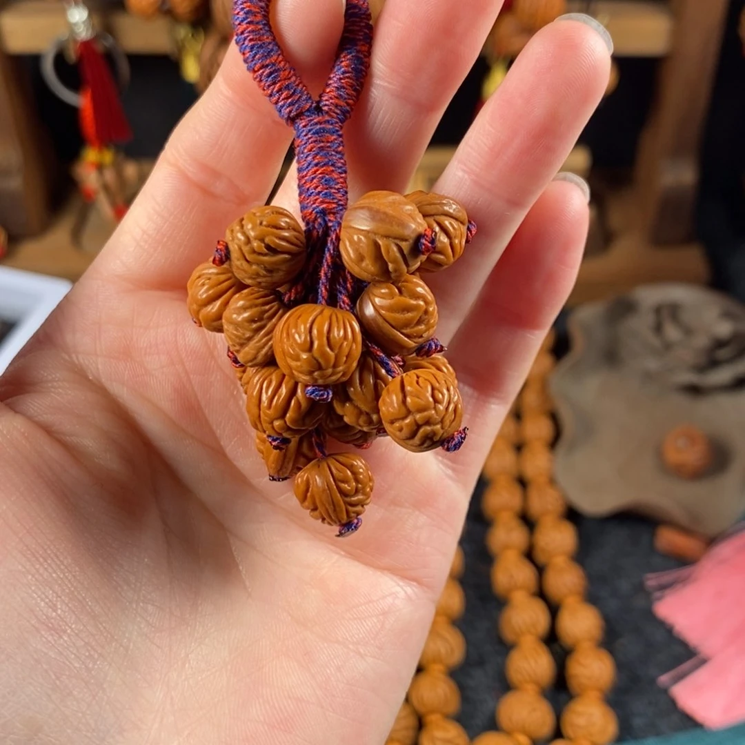 吊坠桃核桃枭挂件