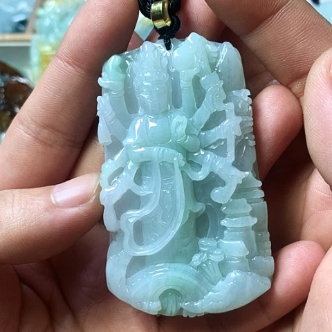 翡翠未镶嵌颈饰天然缅甸翡翠a货