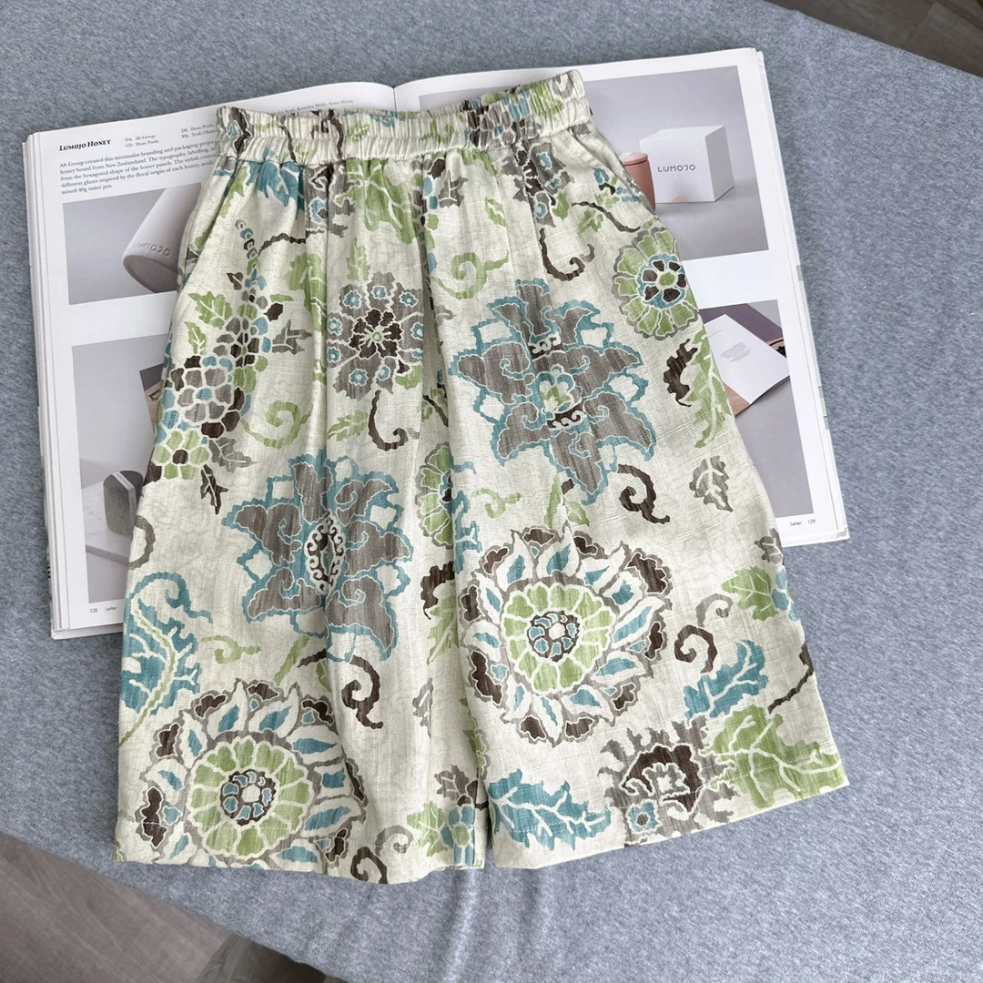 【亚麻休闲裤 小乐妈咪】婴儿童春秋休闲宽松宝宝夏季裤子E2